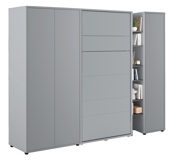Wohnwand mit Schrankbett Bed Concept 90x200 cm 90x200 cm