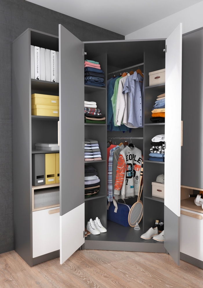 Eckkleiderschrank POK P-01