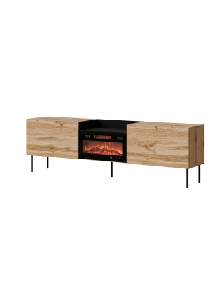 Fernsehschrank KANTON 200 2D DW mit Kamin