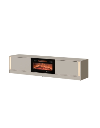 Fernsehschrank MIZU 180 2D K mit Kamin