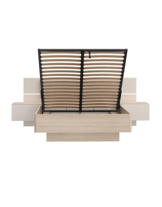 Bett 140/190 cm s nočními stolky PNPL3142B-Q203