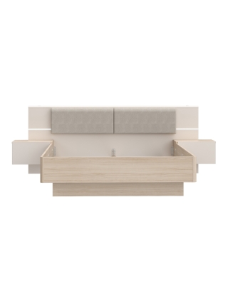 Bett 160/200 cm mit Nachttischen PANOPTIK PNPL3161B-Q203