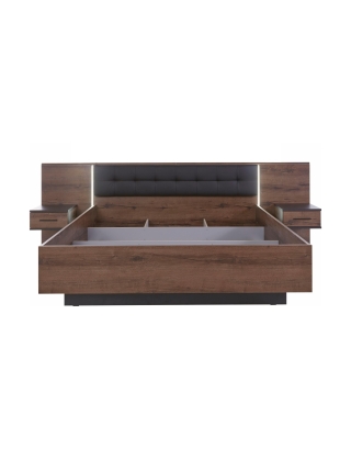 Bett 180/200cm mit Nachttische BELLEVUE BLQL181B