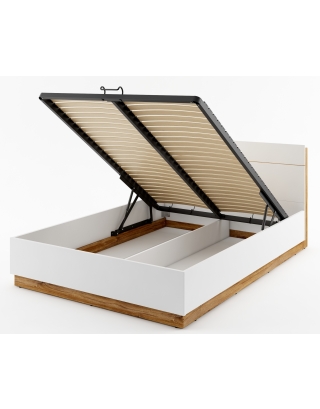 Bett 160/200 cm Dentro DT-02 mit Lattenrost und Bettkasten
