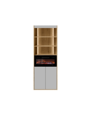 Regalschrank FIORE 60 2D EF mit Kamin