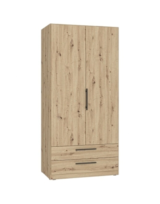 Kommode FORREST KSZD106 Schubladenschrank 106x80x38 cm 1 Tür 3 Schubladen