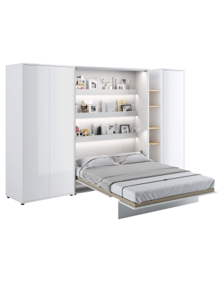 Wohnwand mit Schrankbett Bed Concept 140x200 cm