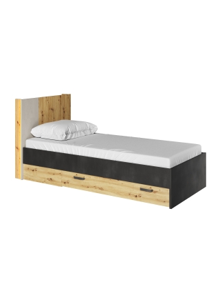 Bett 90x200 cm QUBIC QB-12